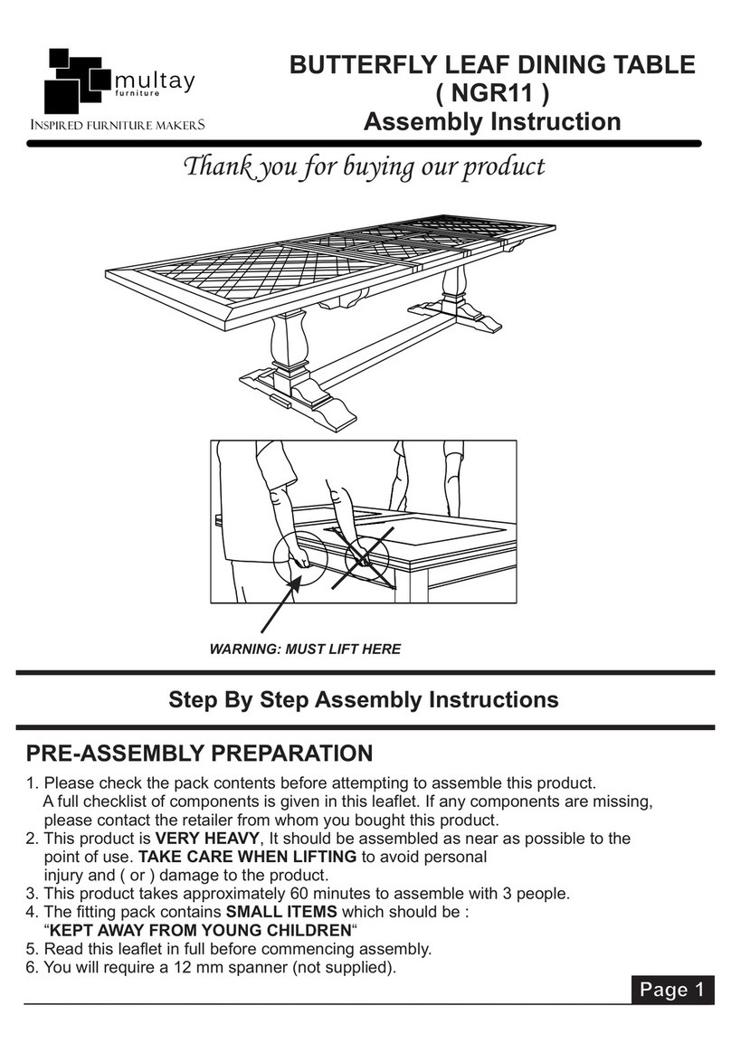 Multay BUTTERFLY LEAF NGR11 Assembly instruction