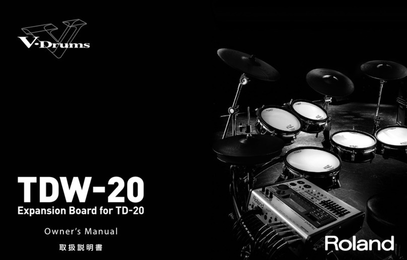 Roland V-Drums TDW-20 User manual