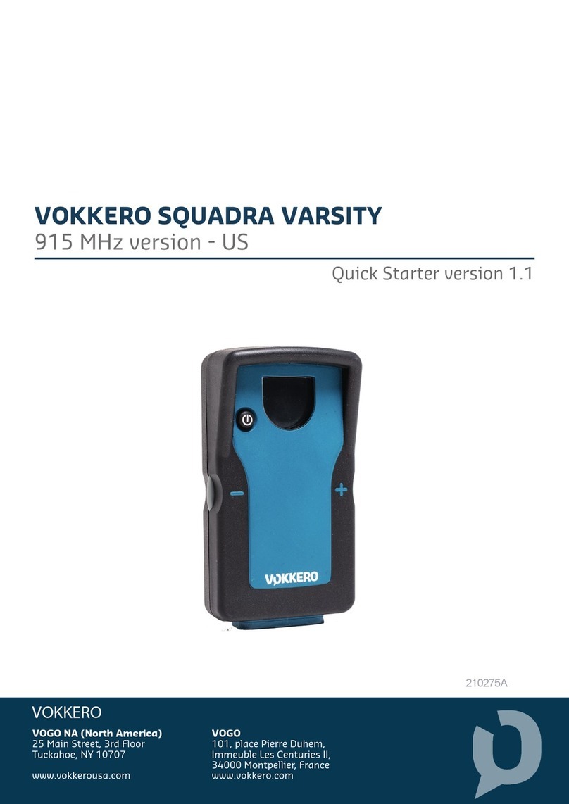 Vokkero SQUADRA VARSITY User manual