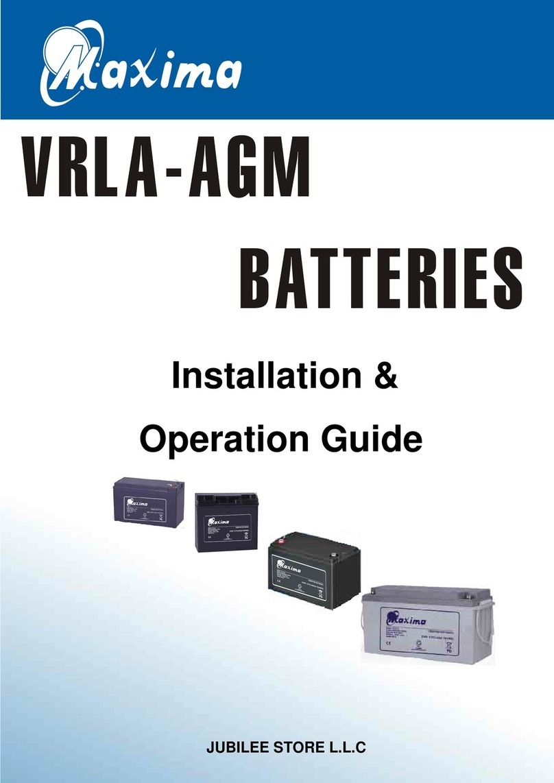 Maxima VRLA-AGM Installation & operation guide
