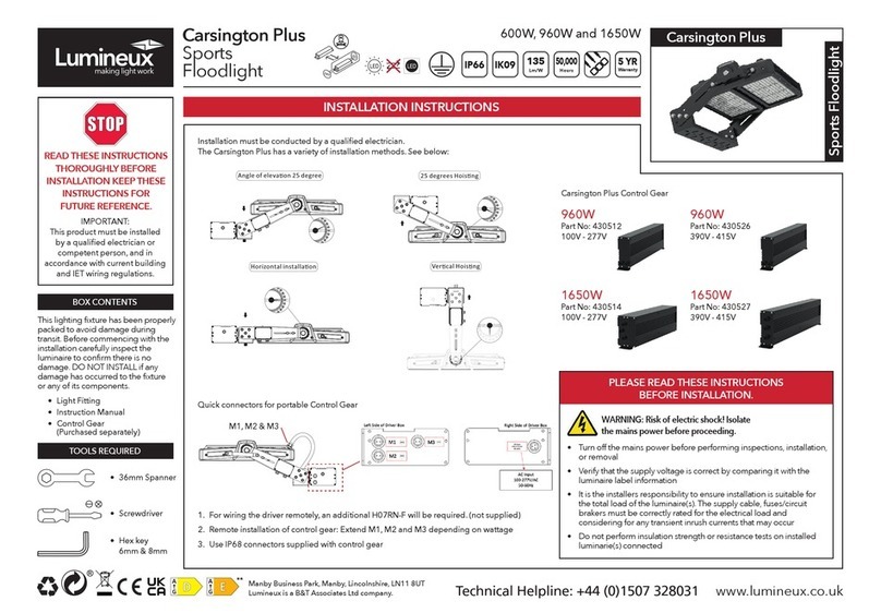Lumineux Carsington Plus User manual