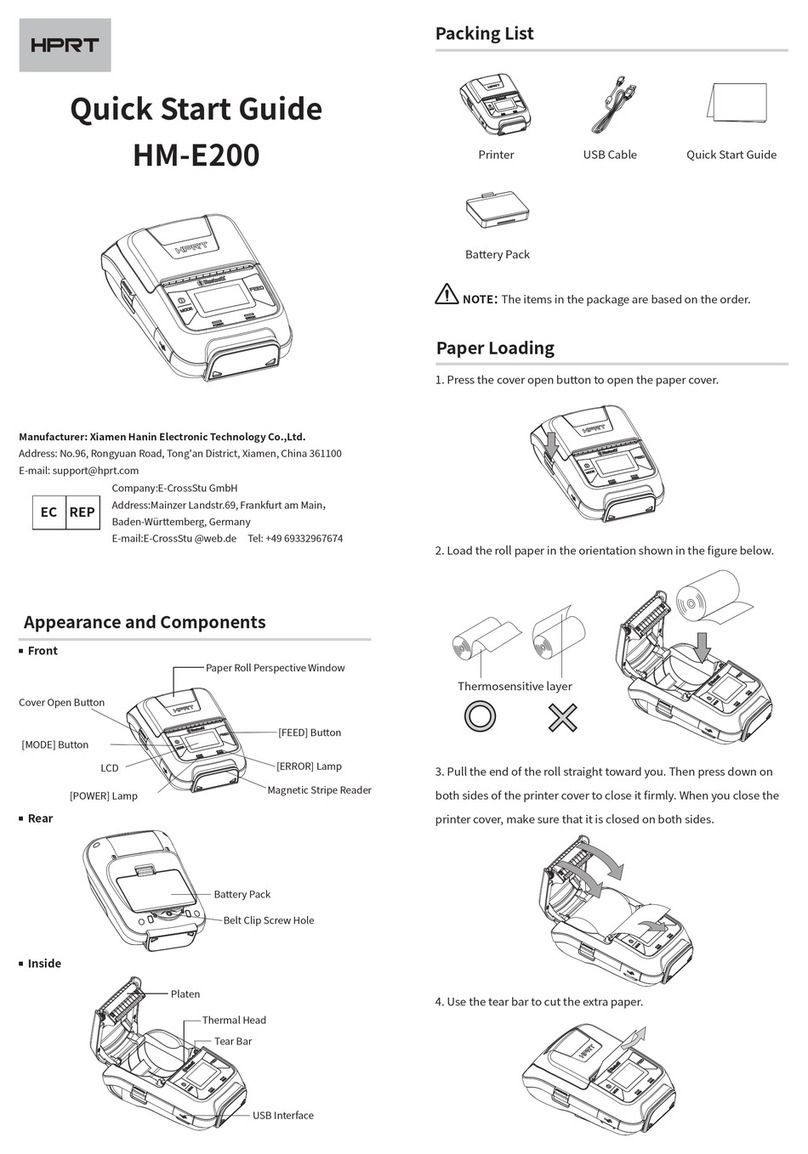 HPRT HM-E200 User manual