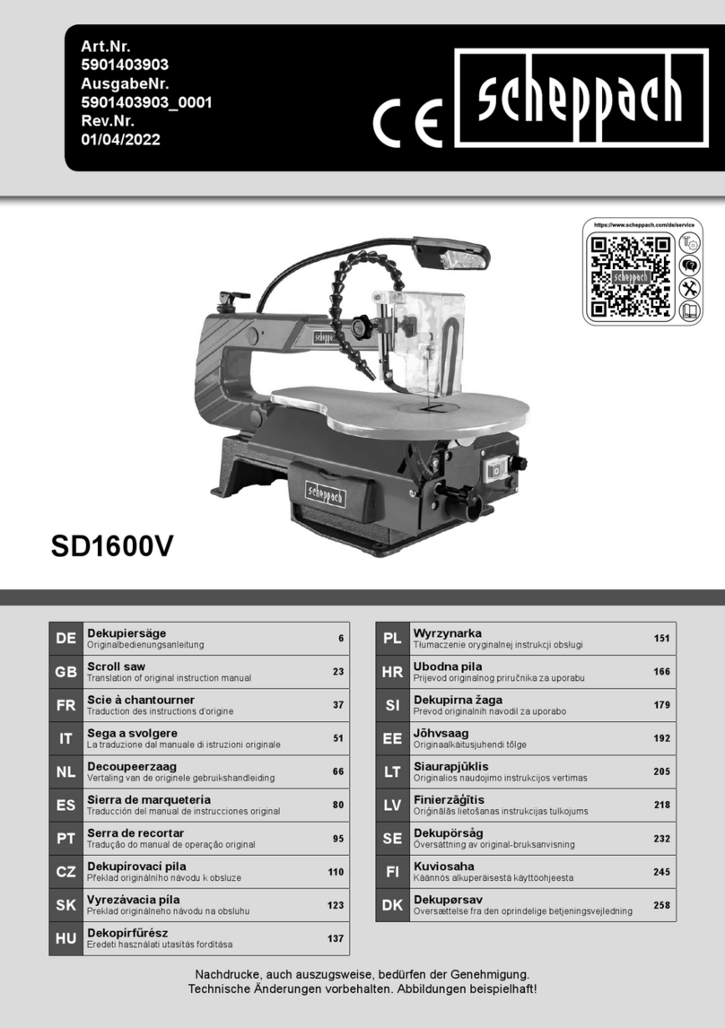 Scheppach sd1600v Instructions for use
