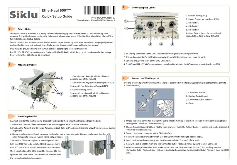 Siklu EtherHaul 600 T User manual