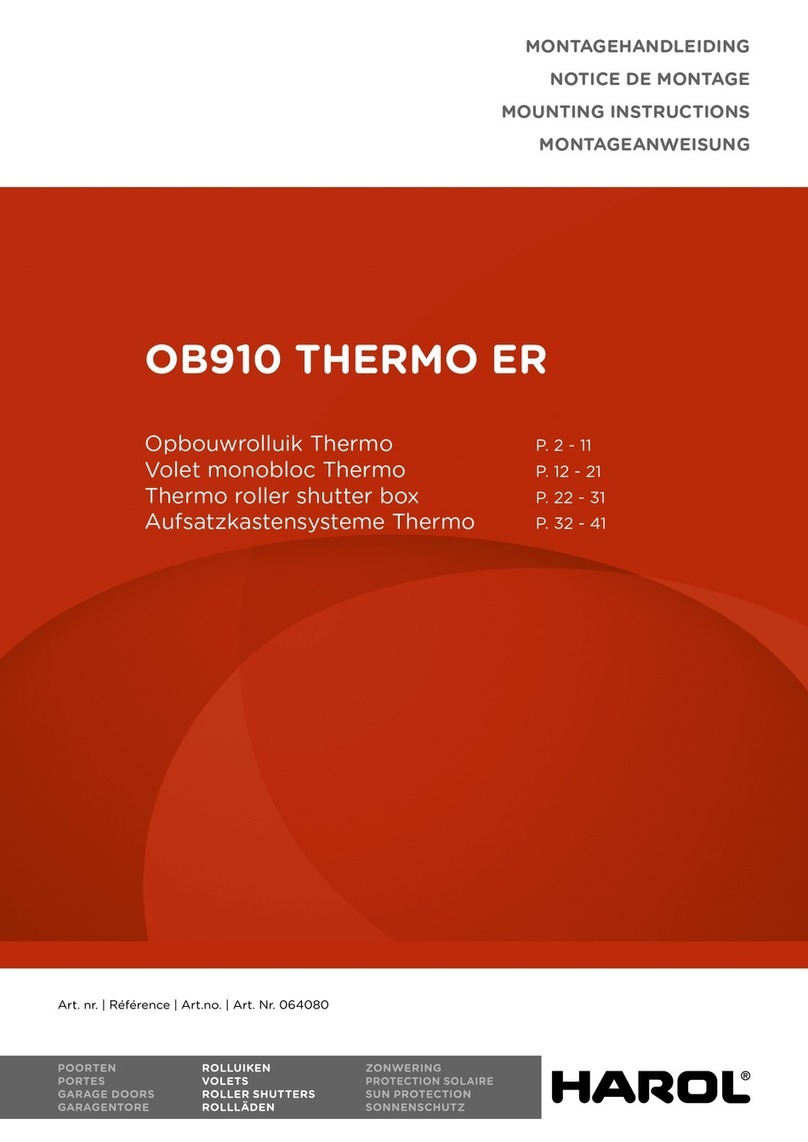 Harol OB910 THERMO ER Mounting instructions Harol OB910 THERMO ER Mounting instructions