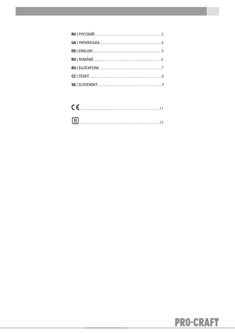 PROCRAFT PJ2 manual