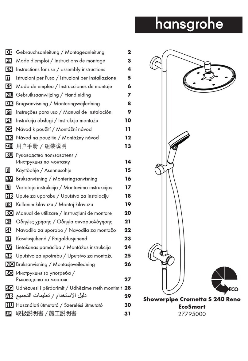 Hans Grohe Showerpipe Crometta S 240 Reno EcoSmart... Manual