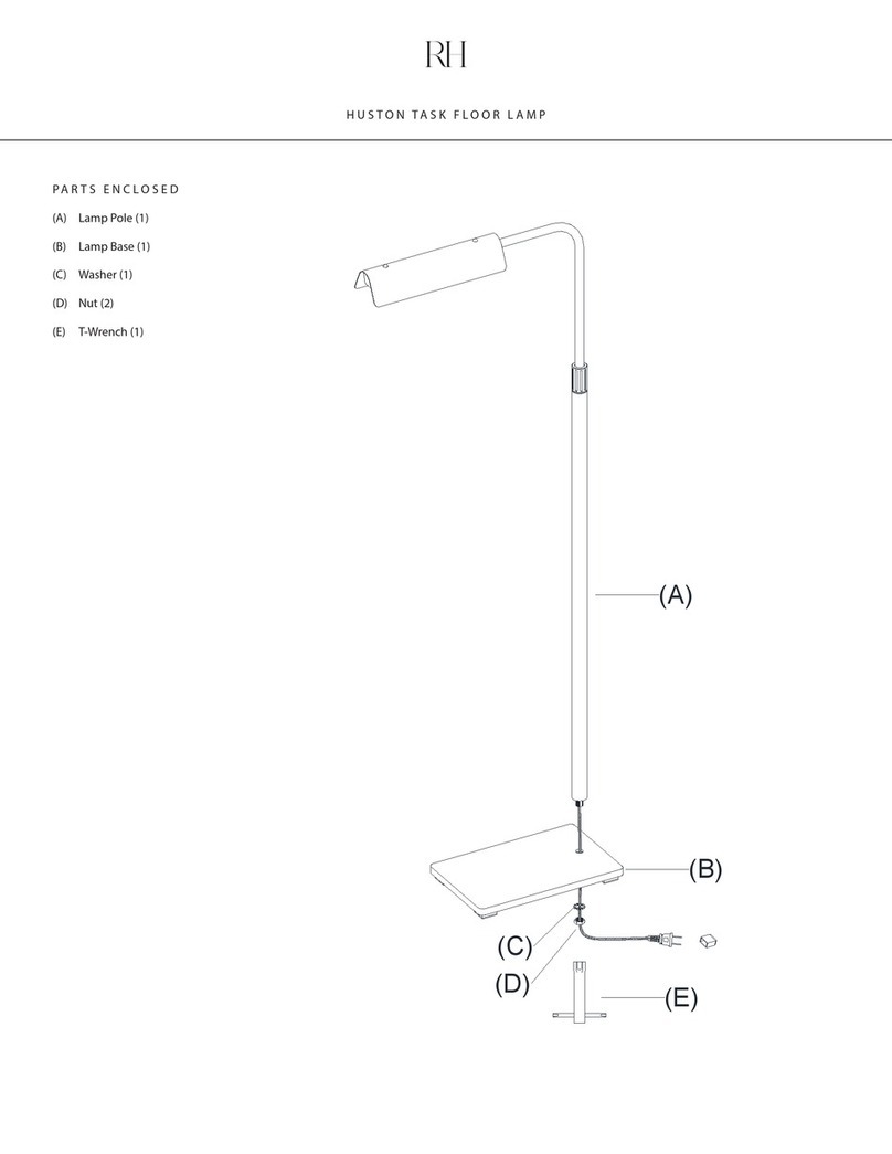 RH HUSTON TASK FLOOR LAMP manual