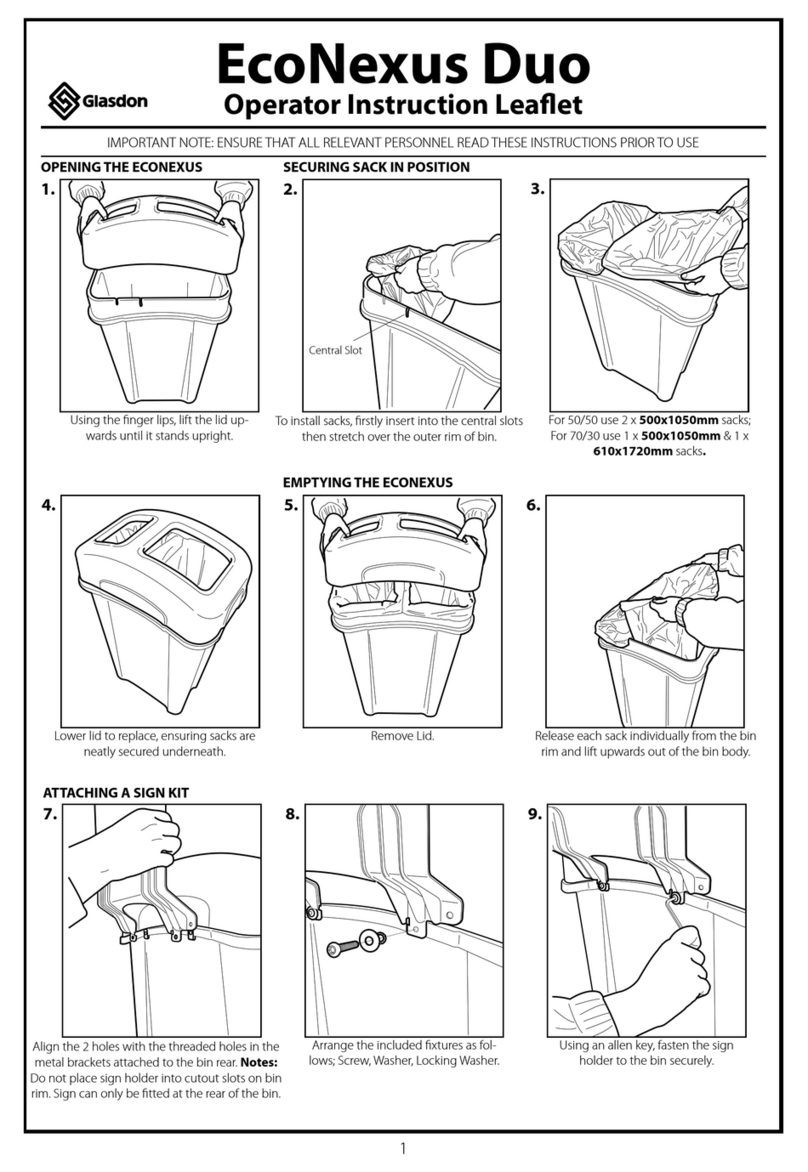 Glasdon EcoNexus Duo Operator Instruction Leaflet