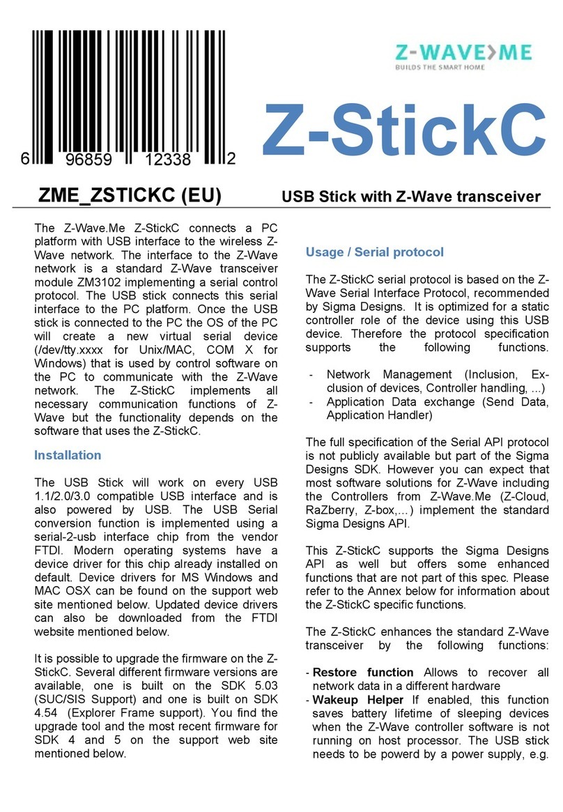 Z-Wave.Me Z-StickC manual