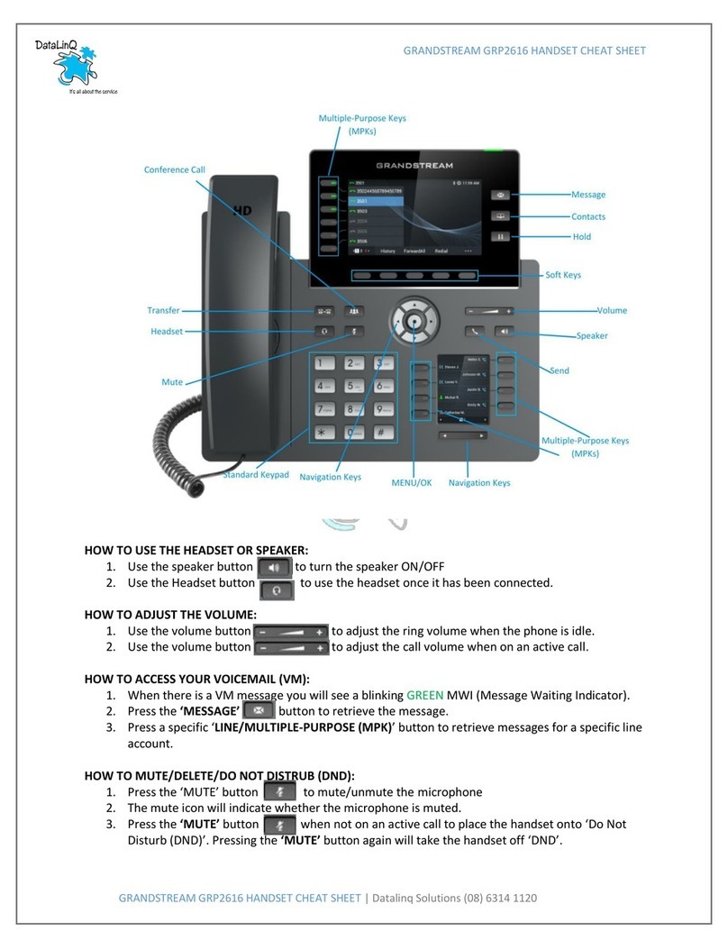 Grandstream Networks GRP2616 User manual Grandstream Networks GRP2616 User manual