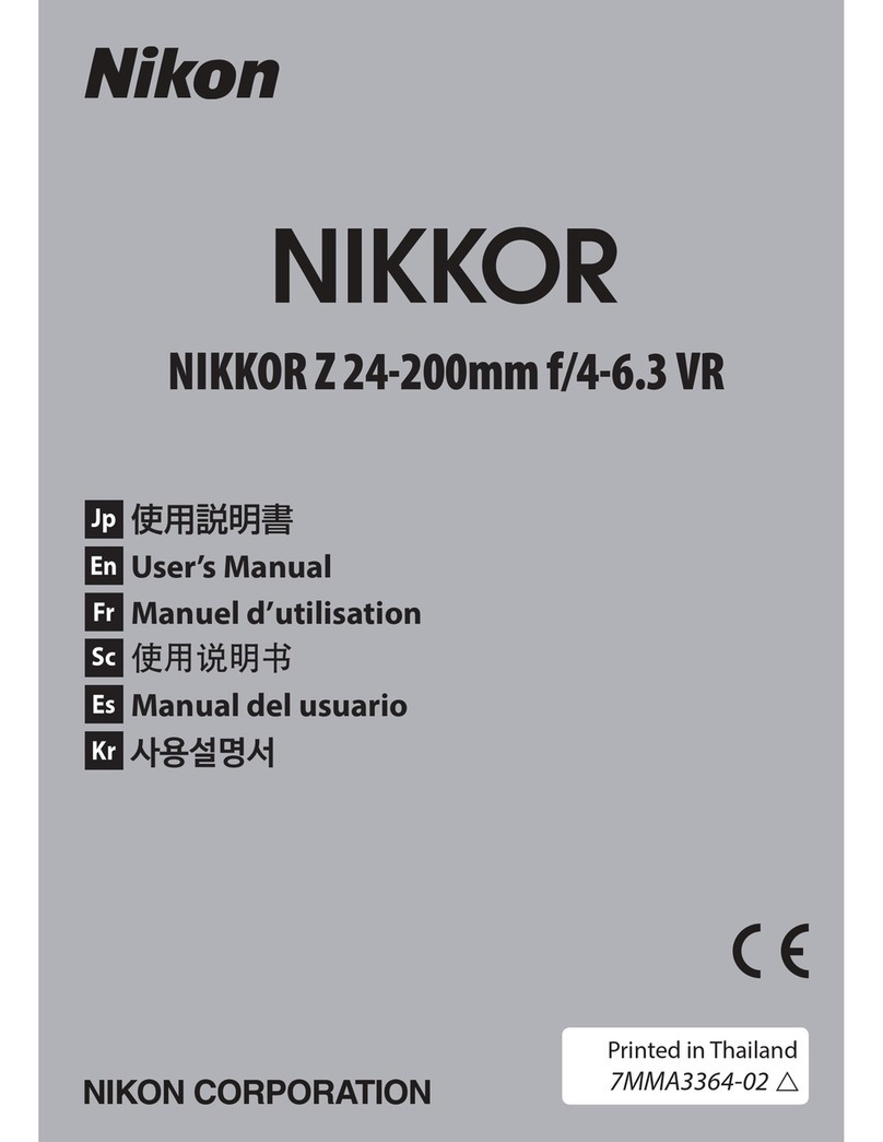 Nikon NIKKOR Z 24-200mm f/4-6.3 VR User manual