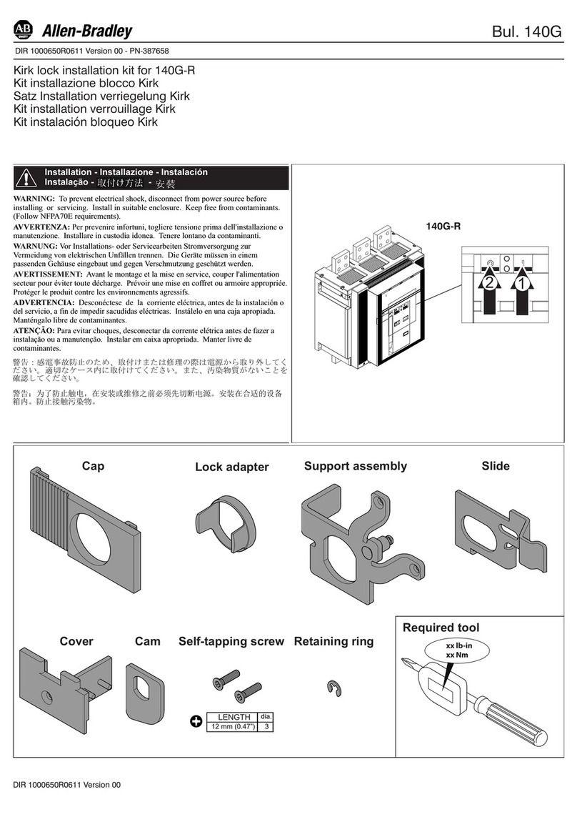 Allen-Bradley 140G-R Series User manual Allen-Bradley 140G-R Series User manual