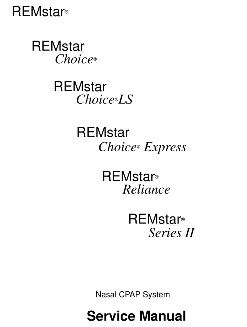 Respironics REMstar Choice User manual Respironics REMstar Choice User manual