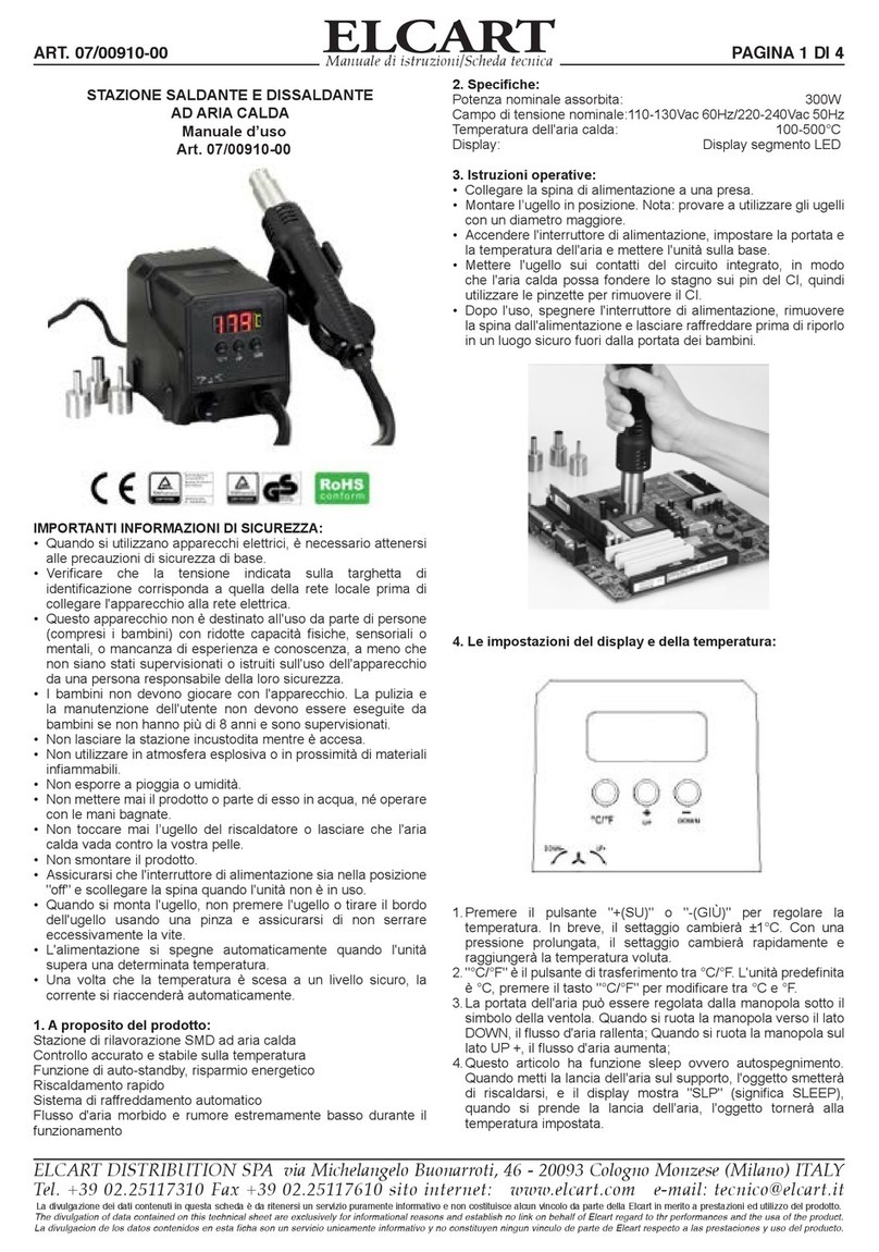 ELCART 07/00910-00 manual