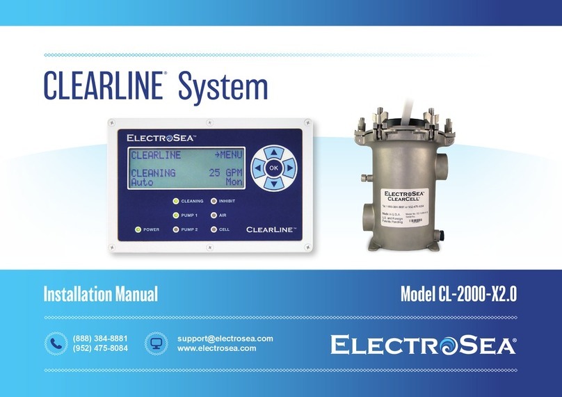 ELECTROSEA CLEARLINE CL-2000-X2.0 installation manual