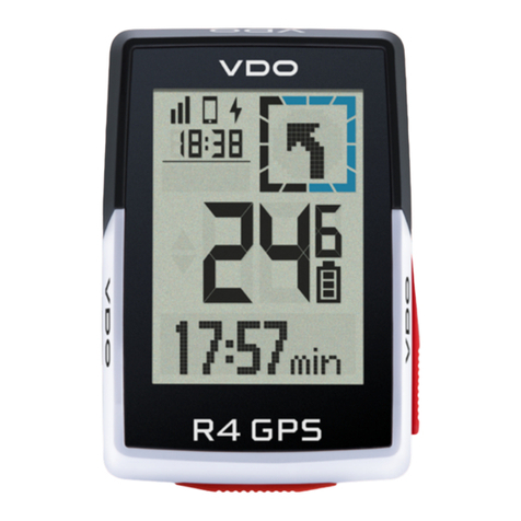 VDO Cyclecomputing R4GPS User manual