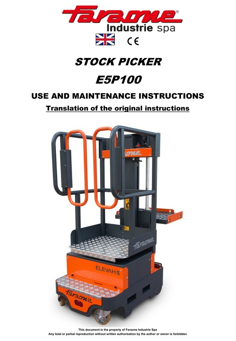 Faraone E5P100 Use and maintenance instructions