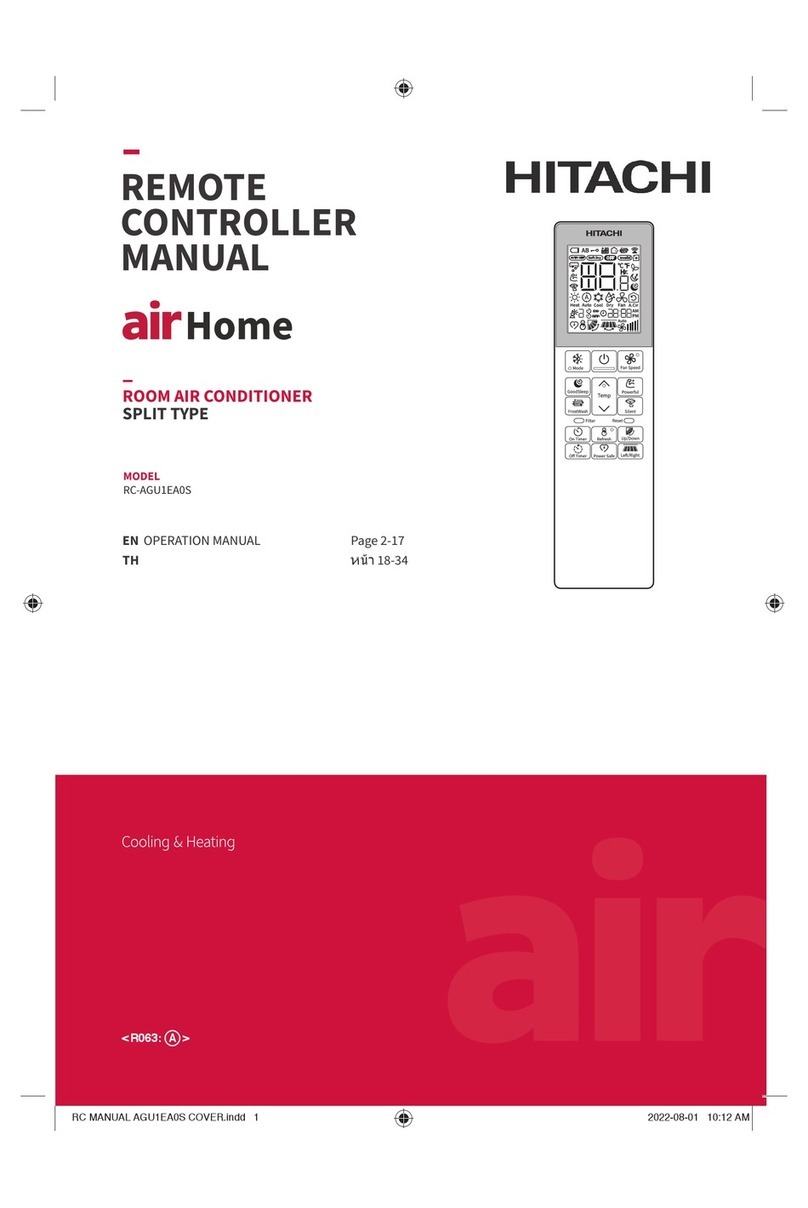 Hitachi air Home RC-AGU1EA0S User manual