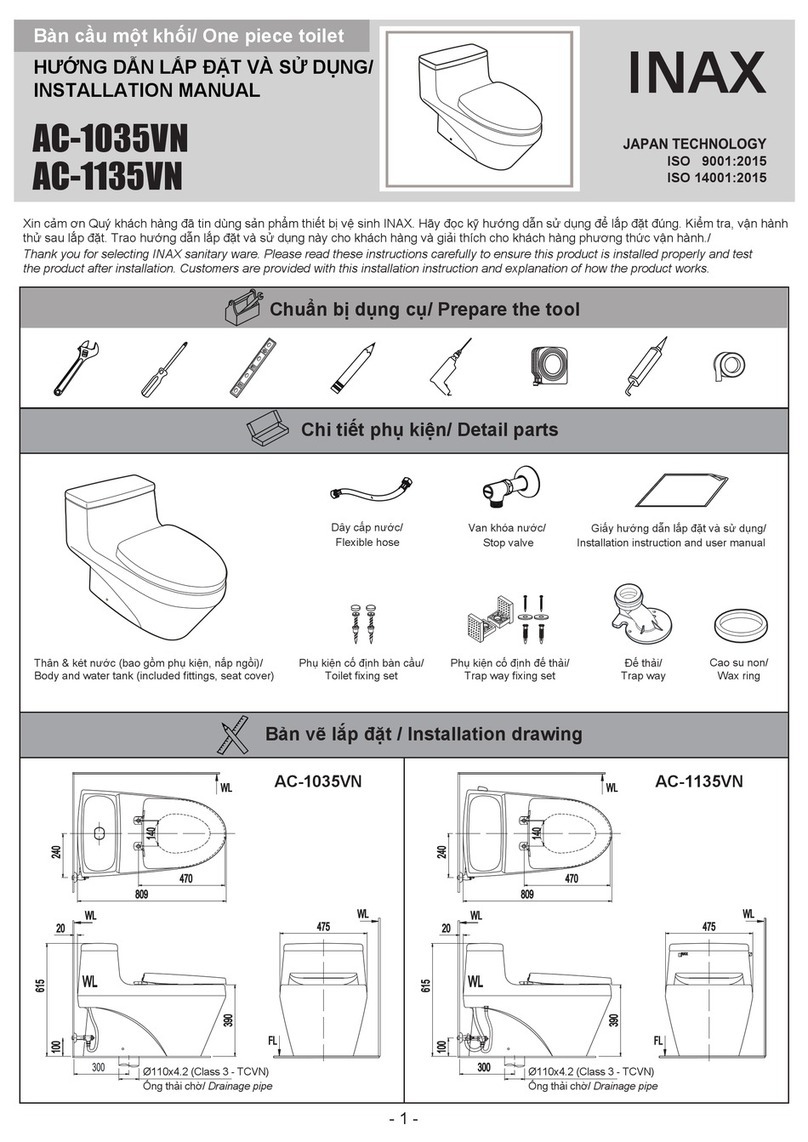 Inax AC-1035VN User manual Inax AC-1035VN User manual