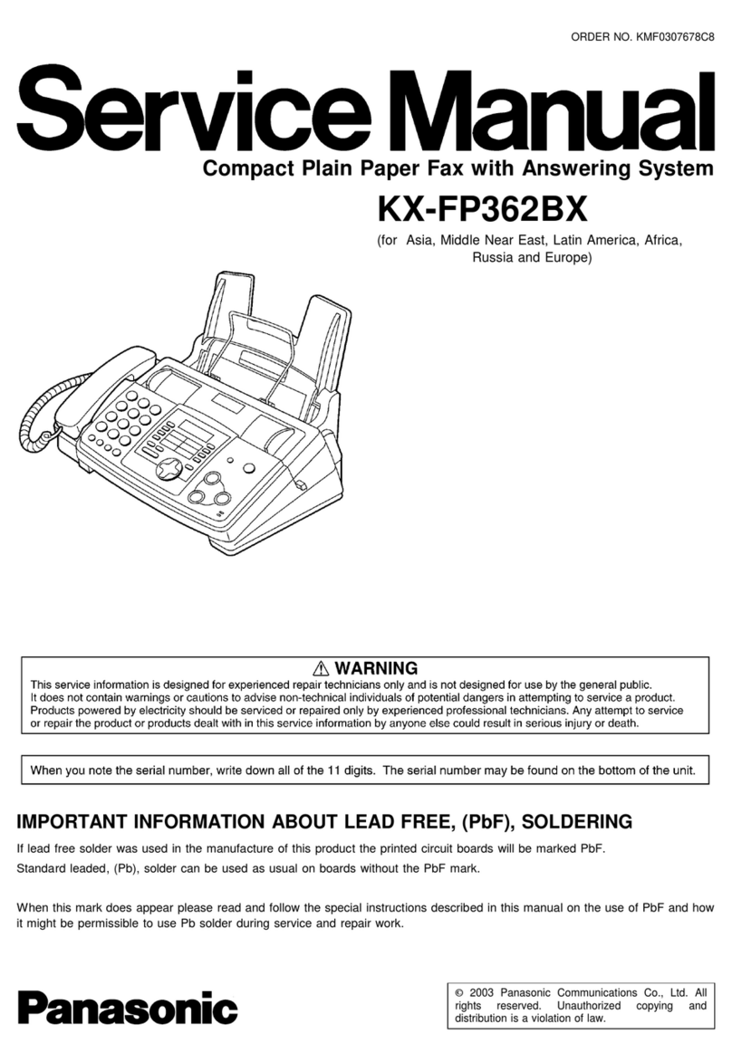 Panasonic KX-FP362BX User manual Panasonic KX-FP362BX User manual