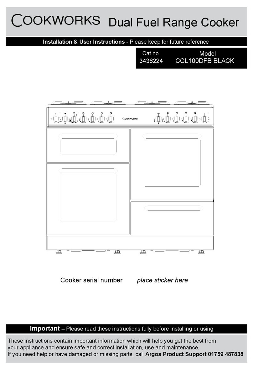 Cookworks CCL100DFB Assembly Instructions