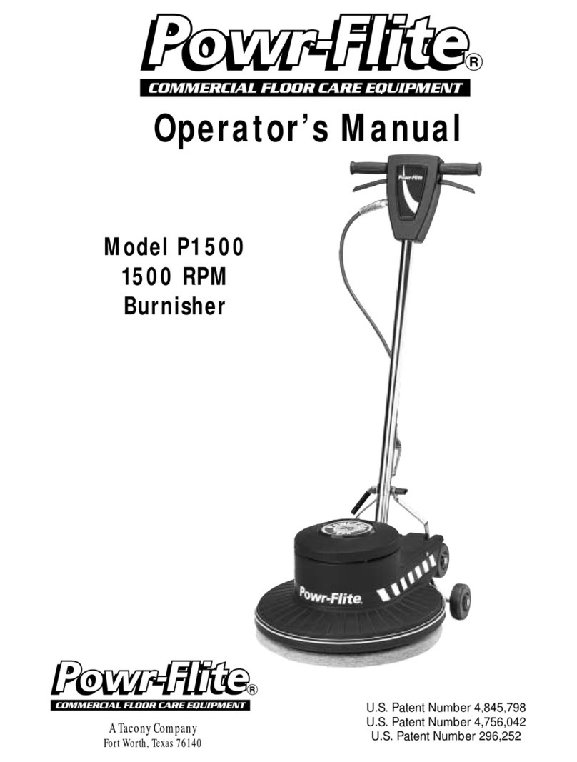 Powr-Flite P1500 Operator's manual