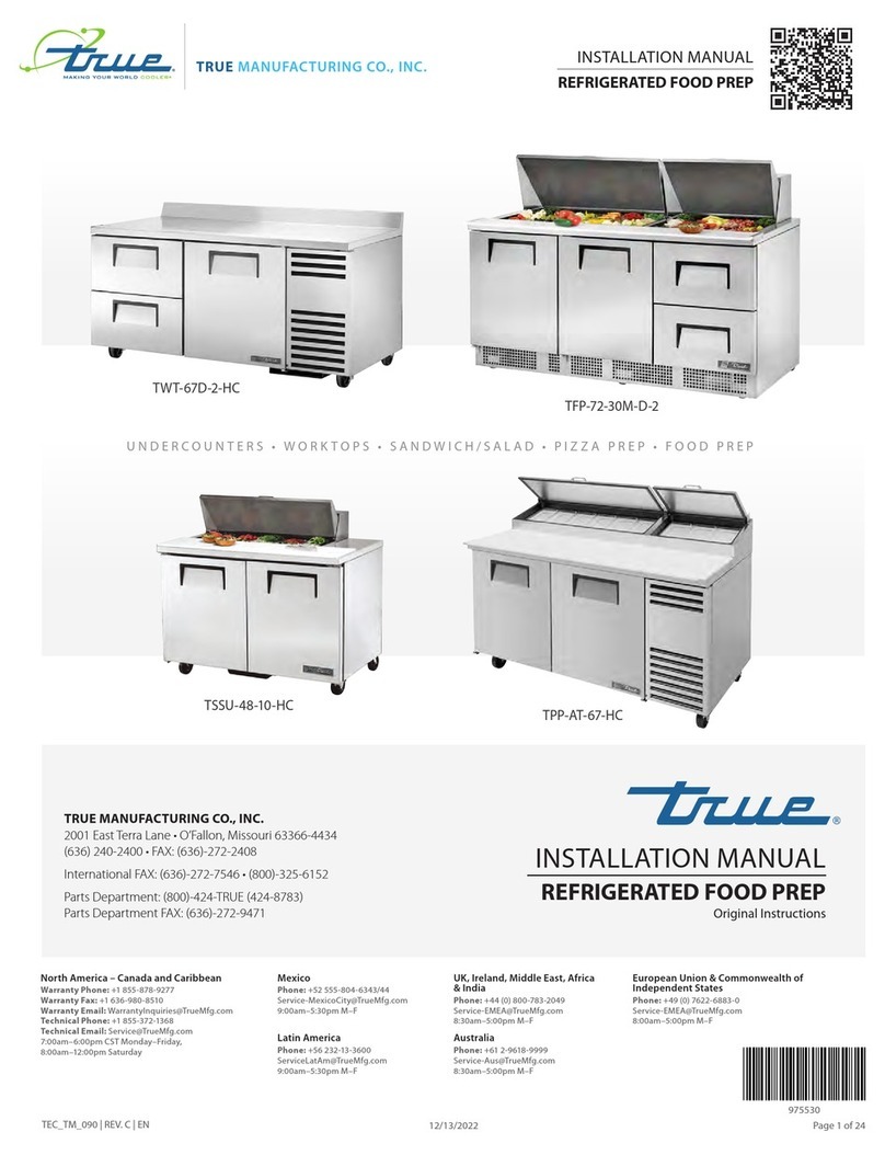 True TWT-67D-2-HC User manual