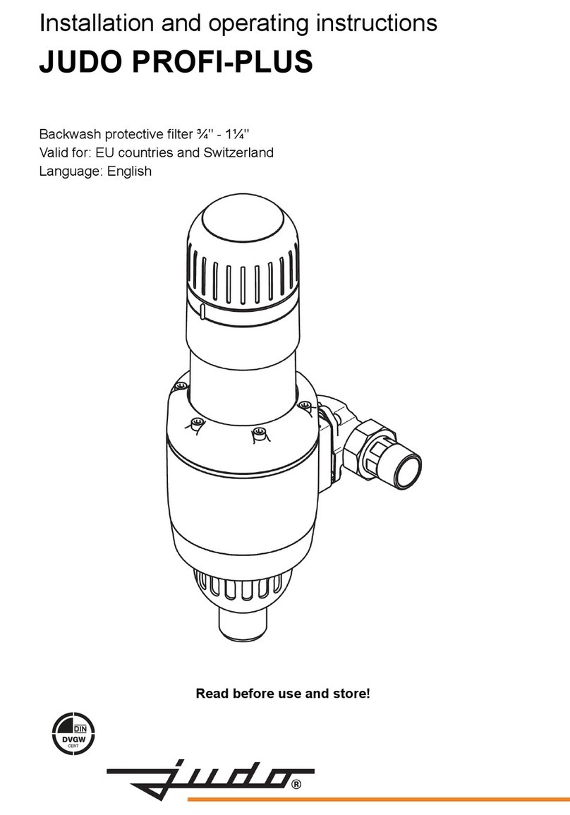 Judo PROFI-PLUS 8010072 Installation and operating instructions