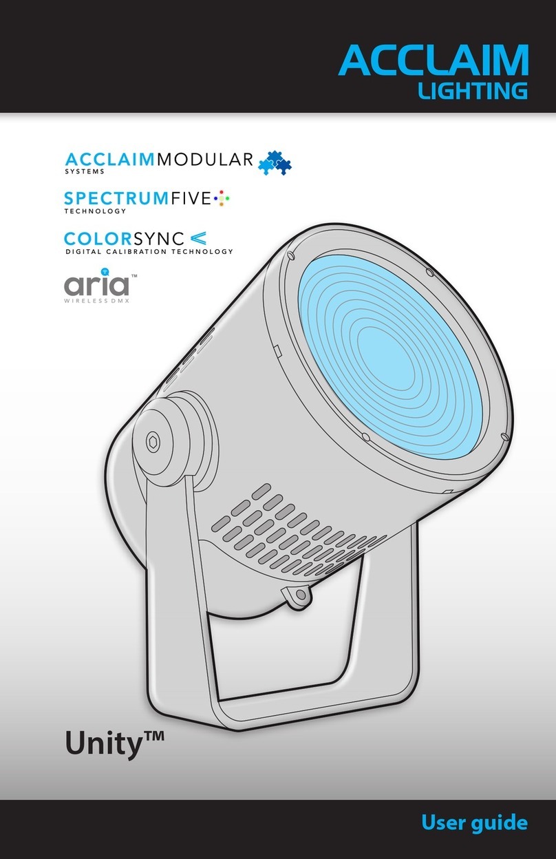 Acclaim Lighting Unity SNS2019 user guide