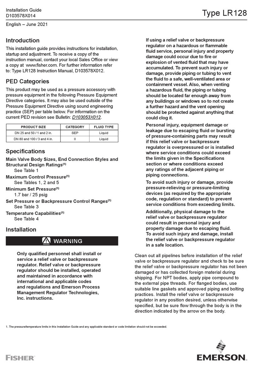 Emerson FISHER LR128 Series User manual