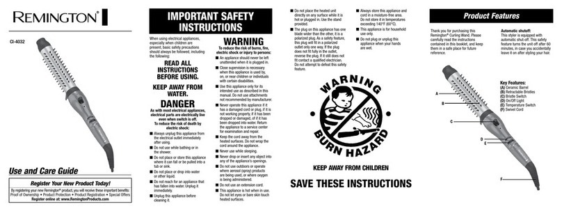 Remington CI-4032 User manual