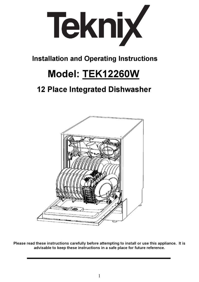 TEKNIX TEK12260W Installation and operating instructions