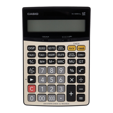 Casio DJ-120D plus User manual