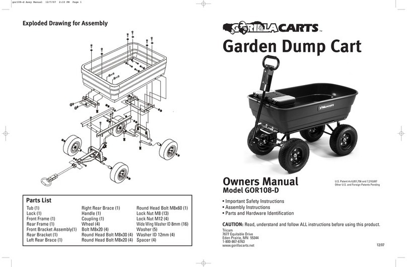 Gorilla Carts GOR108-D User manual