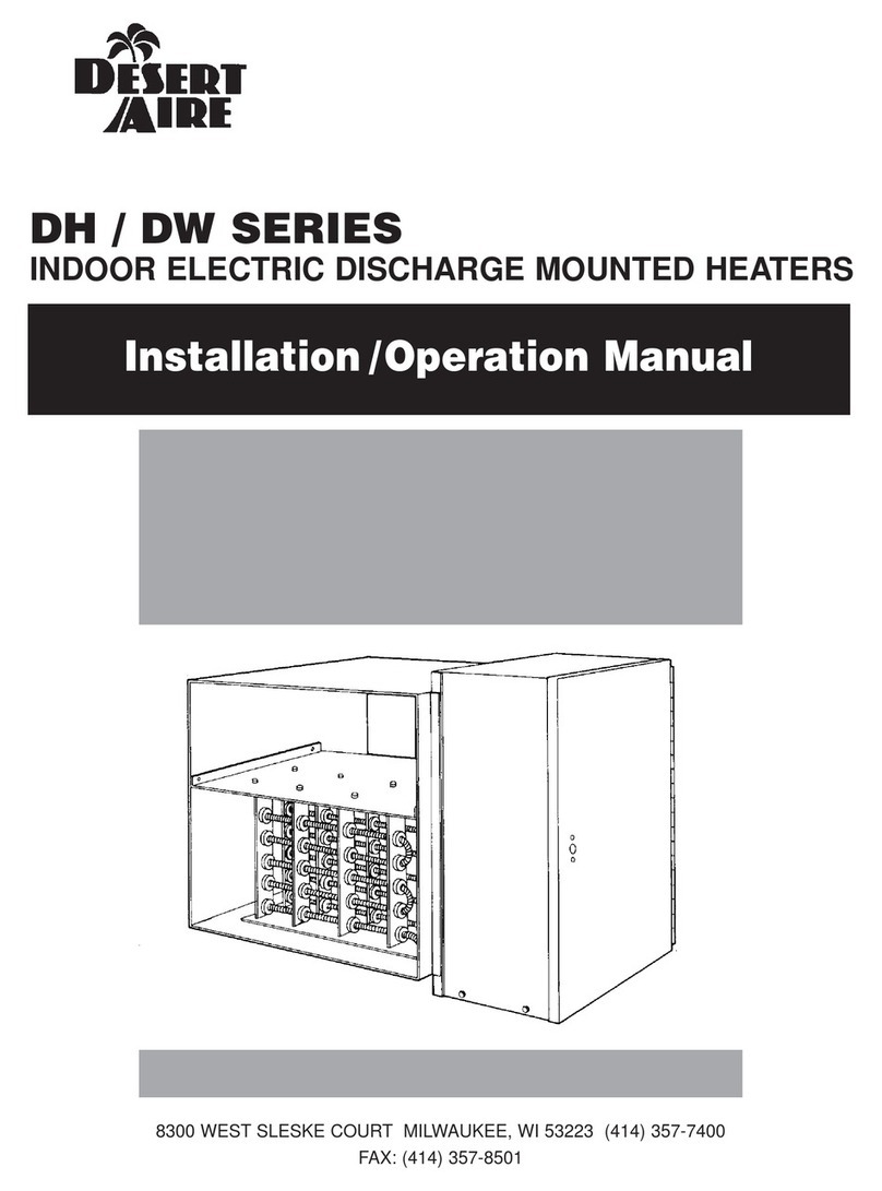 Desert Aire DH Series Installation & operation manual