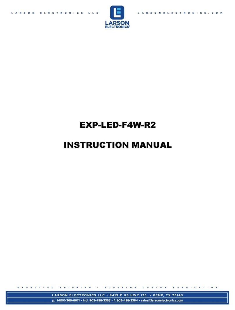 Larson Electronics EXP-LED-F4W-R2 User manual