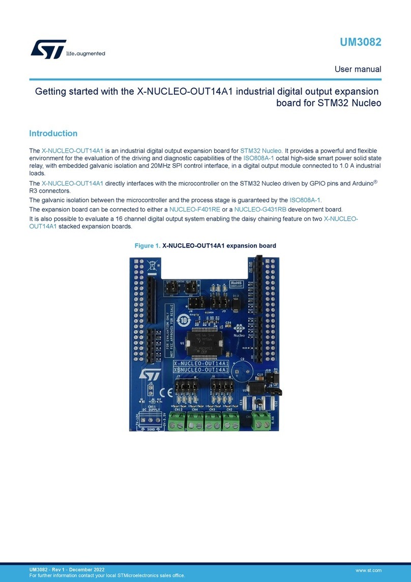 ST X-NUCLEO-OUT14A1 User manual