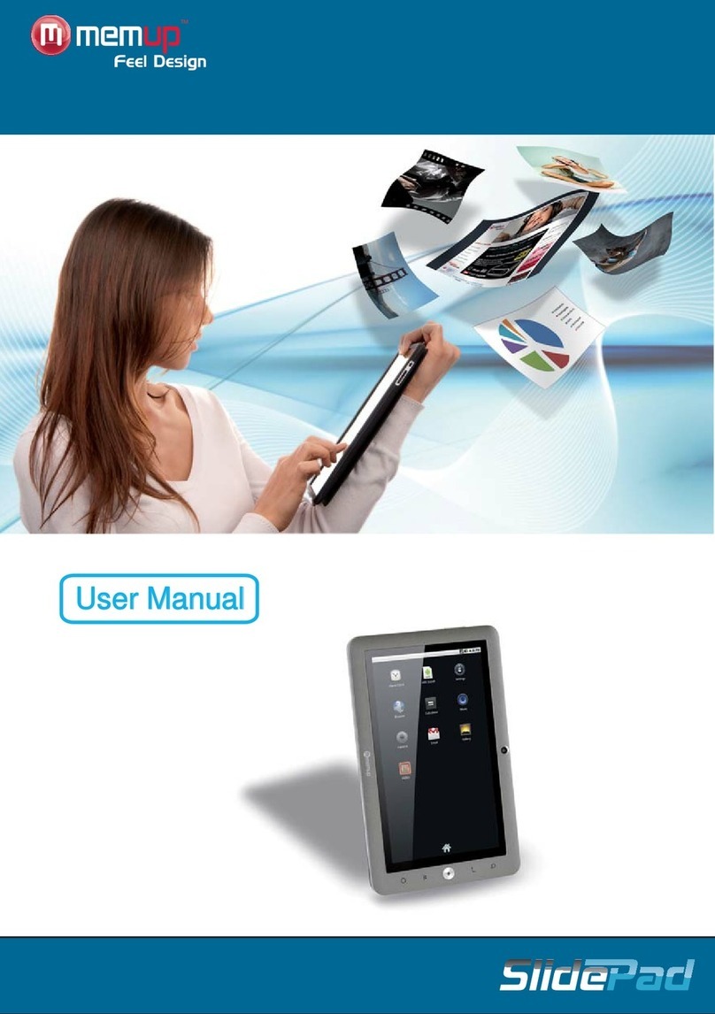 MEMUP SlidePad 700 Series User manual