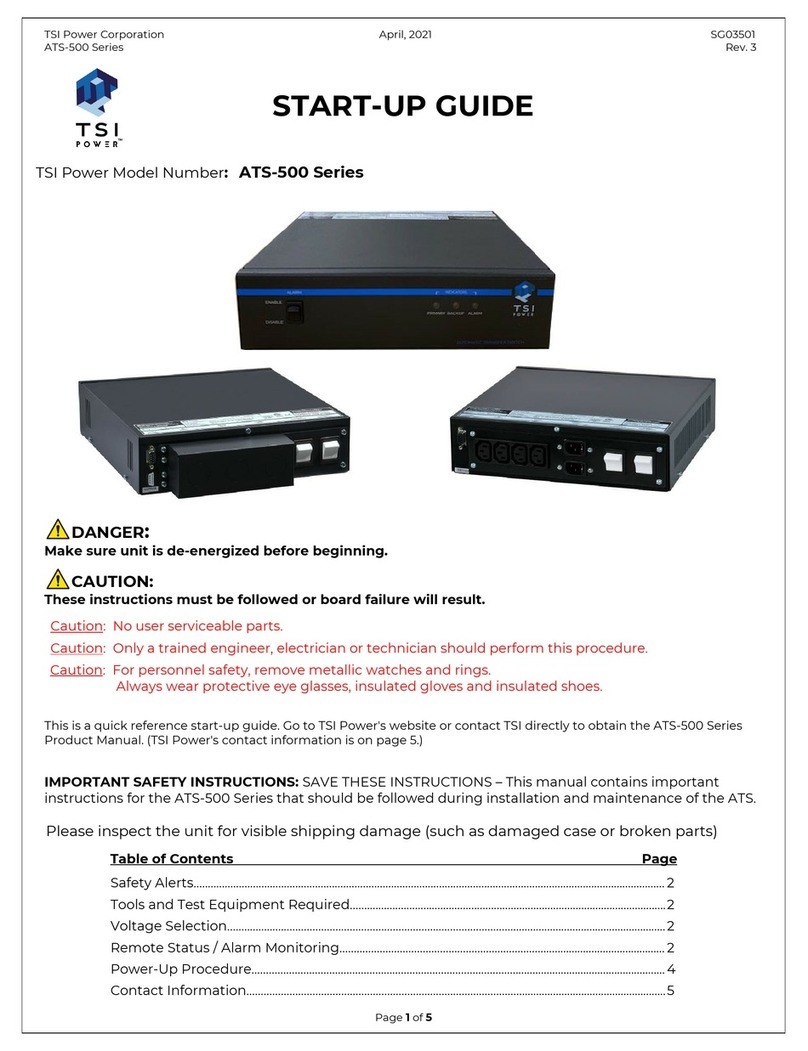TSi Power ATS-500 Series User guide