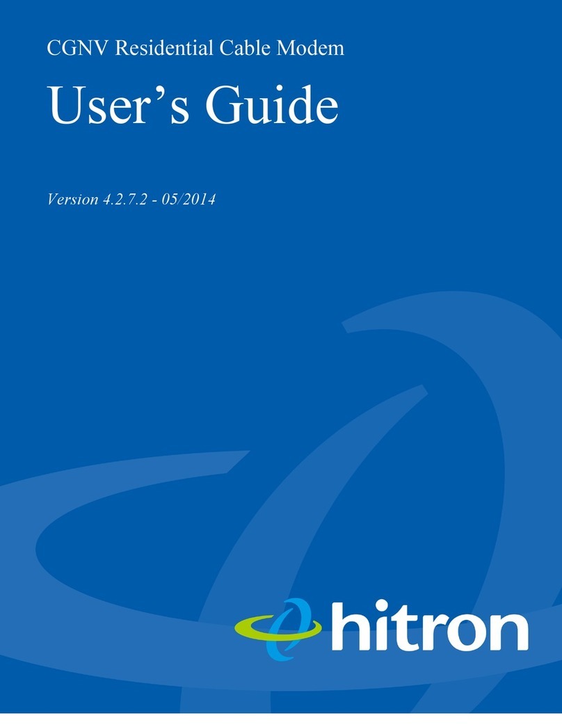 Hitron CGNV User manual Hitron CGNV User manual