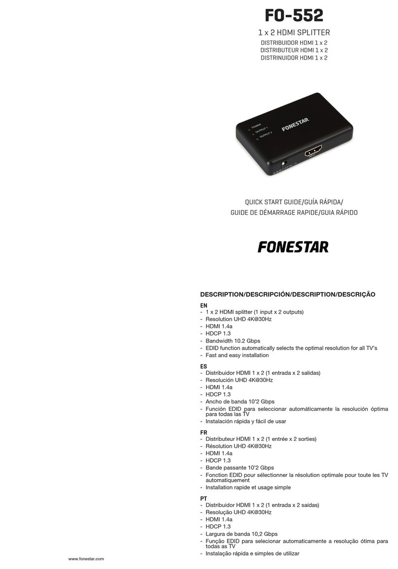 FONESTAR FO-552 quick start guide