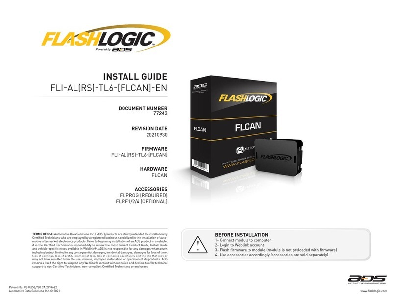ADS FLASHLOGIC FLCAN install guide