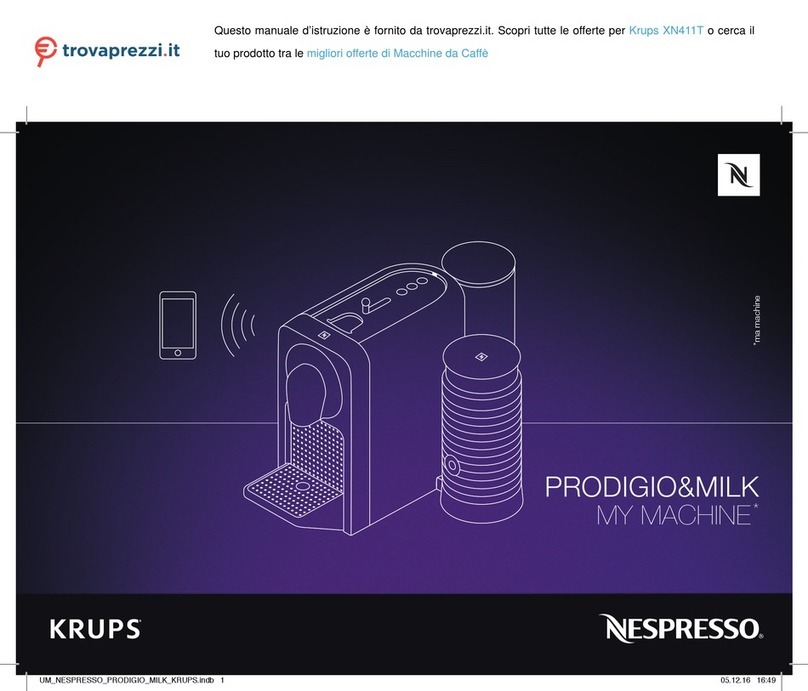 Nespresso Krups MY MACHINE PRODIGIO&MILK instruction manual
