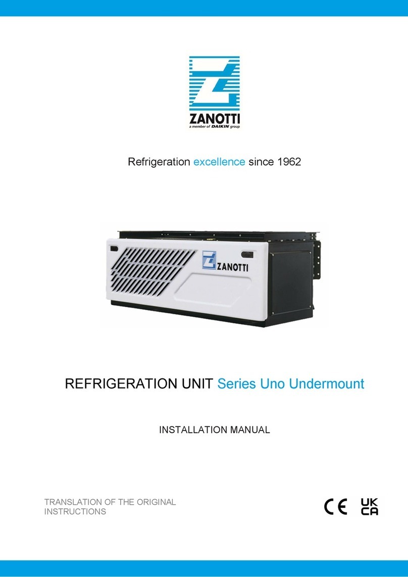 Zanotti UNO Series installation manual