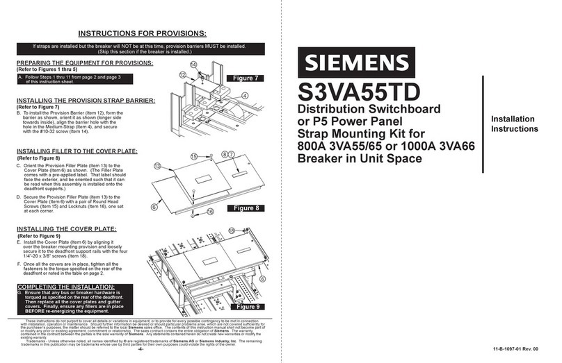 Siemens S3VA55TD installation instructions