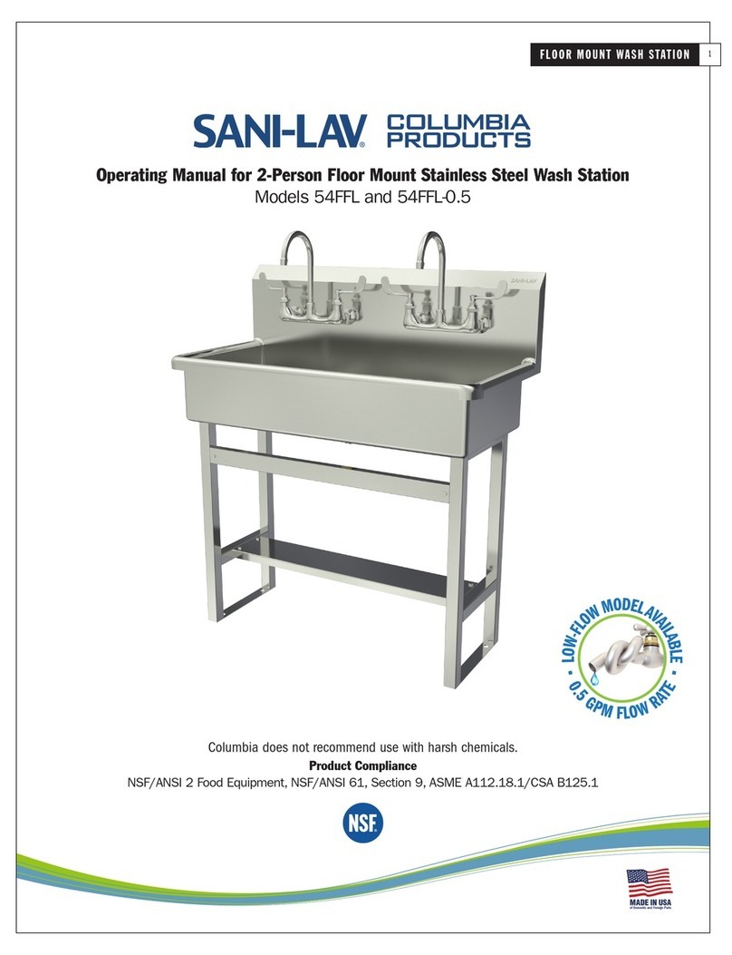 Sani-Lav 54FFL operating manual