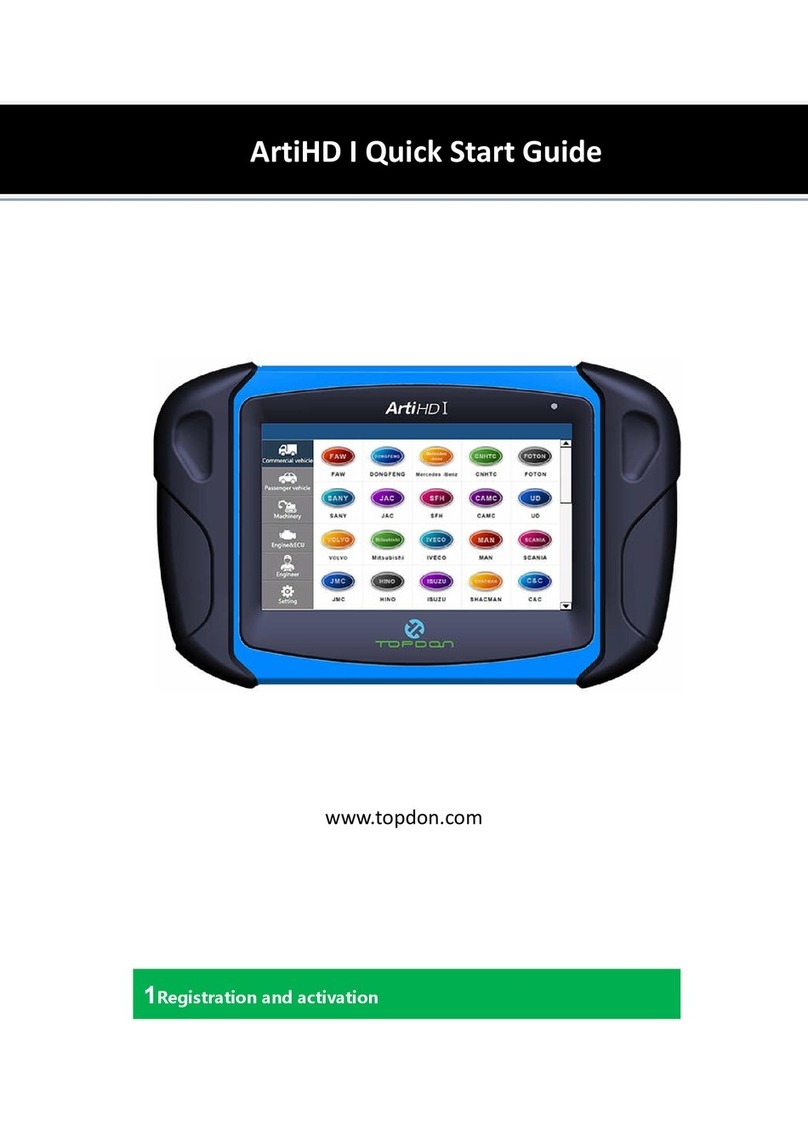 Topdon ArtiHD I quick start guide