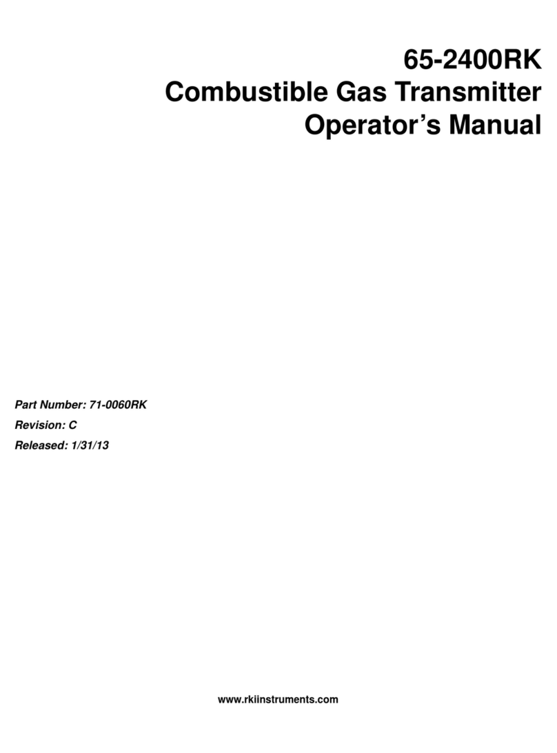 RKI Instruments 65-2400RK Operator's manual