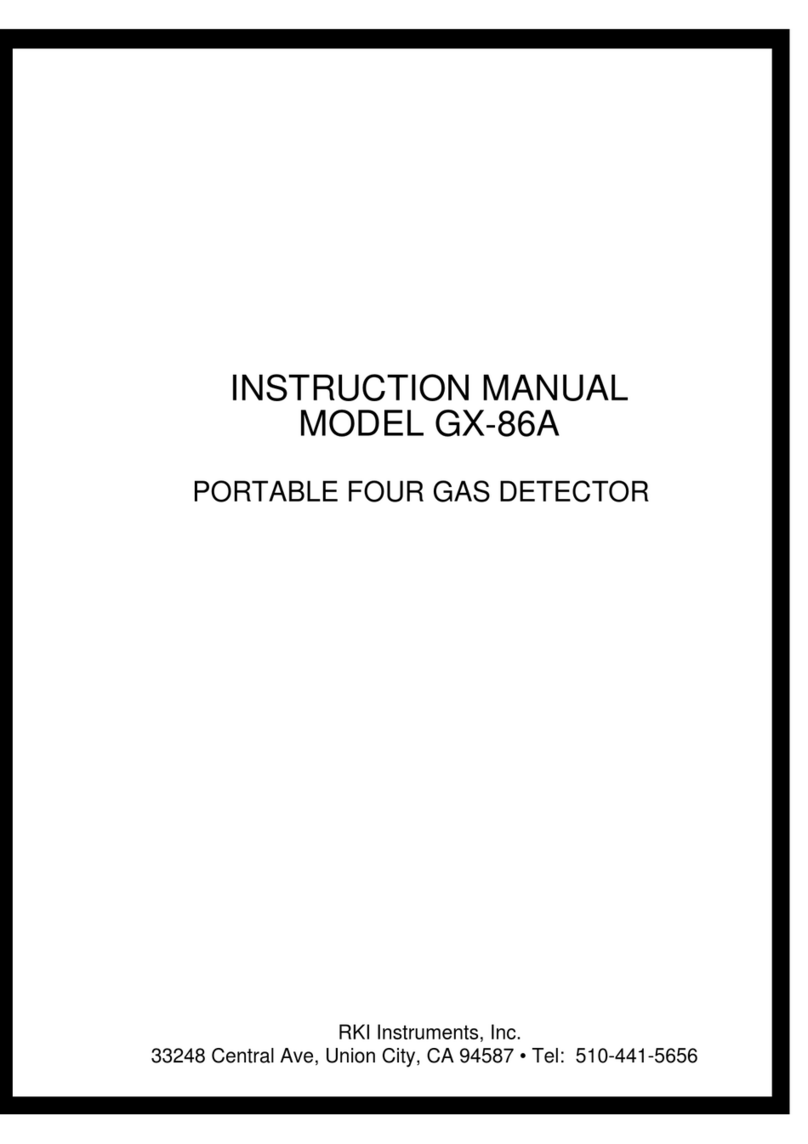 RKI Instruments GX-86A instruction manual